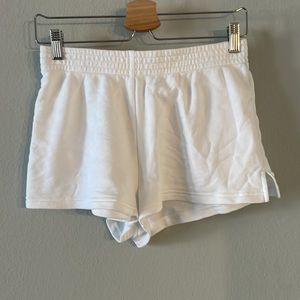 TNA Aritzia Airy AF White Shorts